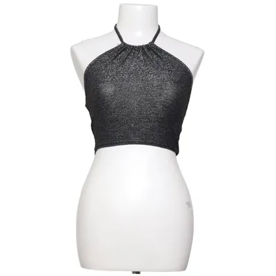 Haut dos-nu (Noir, Argent) de Fashionkilla Élasthane, Polyester