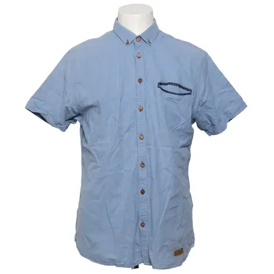 Chemise à manches courtes (Bleu) de Iceman Coton