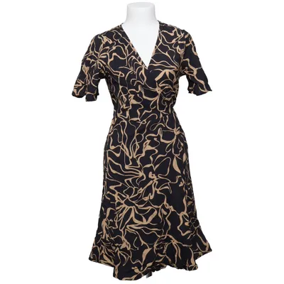Wikkeljurk (Zwart, Beige) van Object Polyamide, Viscose