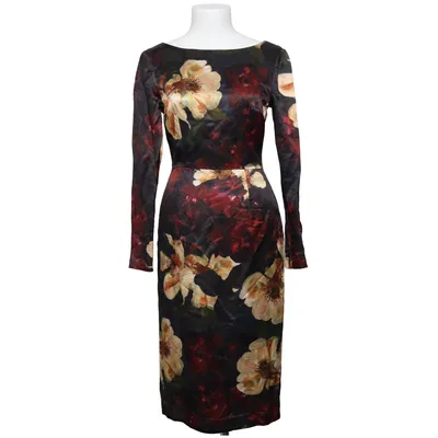 Klänning (Svart, Röd, Gul) från H&M Conscious Collection Återvunnen polyester, Silke