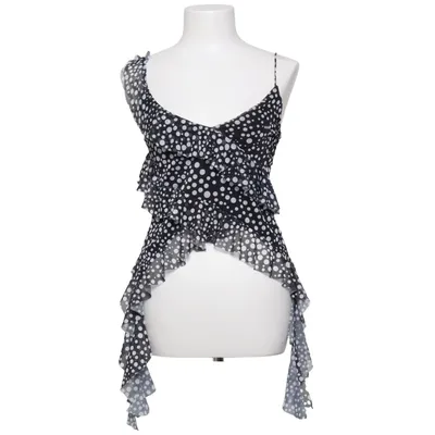 Crop top (Svart, Vit) från Zara Elastan, Polyester
