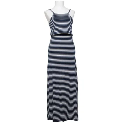 Robe longue (Bleu, Blanc) de Tom Tailor Denim Élasthane, Polyester, Viscose