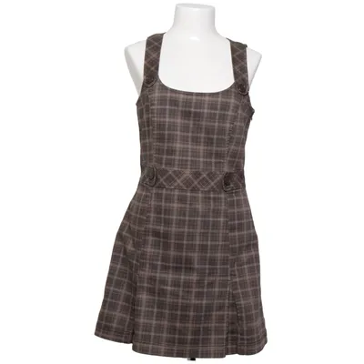 Dungaree dress (Beige, Multicolored) from EDC by ESPRIT Cotton, Elastane, Polyester
