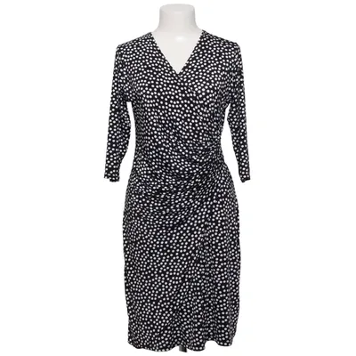 Wrap dress (Black, White) from Revdelle Elastane, Polyester