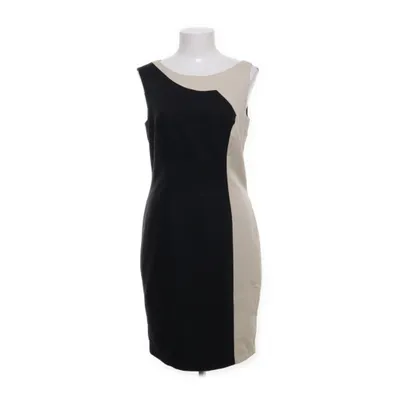 Dress (Black, Beige) from Singh Madan Acetate, Polyester, Viscose