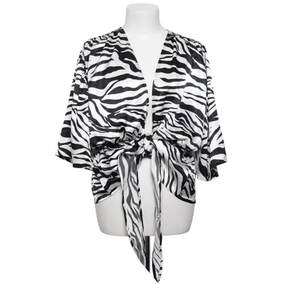 Wikkeltop (Zwart, Wit) van Easy Wear