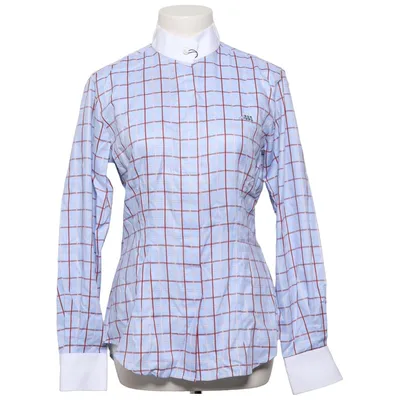 Shirt (Blue, Red, White) from Equiline Cotton
