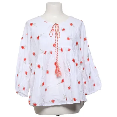 Blouse (Wit, Rood) van J&S Millenium Katoen