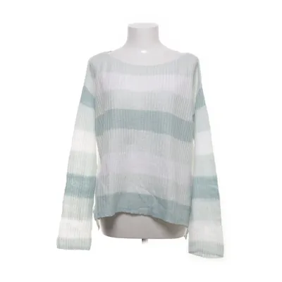 Pull-over (Blanc, Bleu) de Jean Pascale Acrylique, Fibre métallique, Polyester
