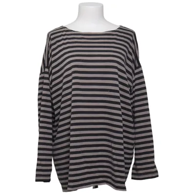 T-shirt à manches longues (Gris, Noir) de Gudrun Sjödén Coton