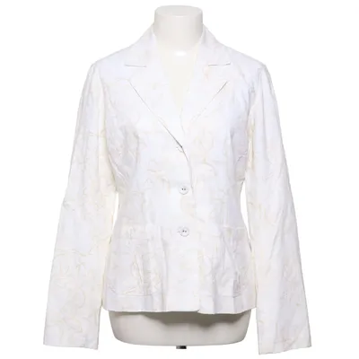 Blazer (Weiß, Beige) von Select Leinen, Viskose