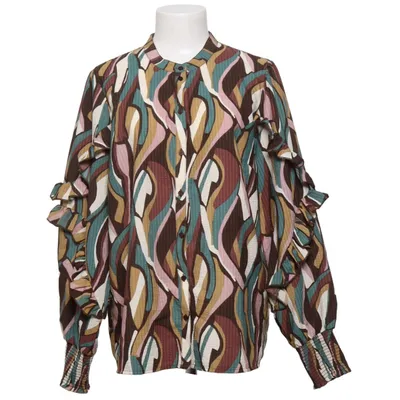 Blouse (Groen, Bruin, Meerkleurig) van WE Fashion Polyester