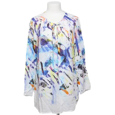 Blouse (Blanc, Multicolore) de Crisca Viscose