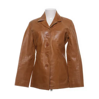 Läderkavaj (Brun) från Clash Skinn, Polyester