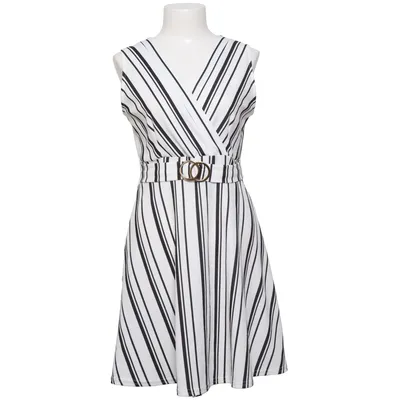 Dress (White, Black) from Sisters Point Elastane, Polyester