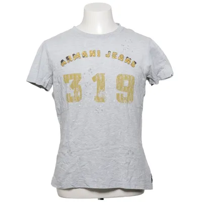 T-shirt (Grijs, Goud) van Giorgio Armani Katoen