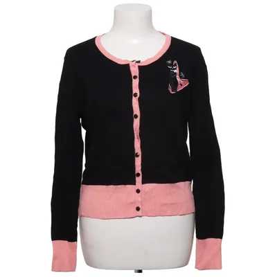 Cardigan (Black, Pink) from Voodoo Vixen Polyamide, Viscose