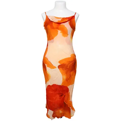 Långklänning (Orange, Flerfärgad) från Miarte Polyester