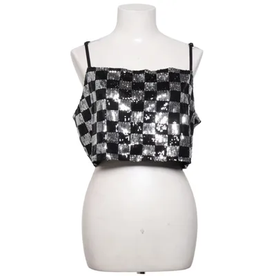 Crop top (Sort, Sølv) fra Noisy May Polyester