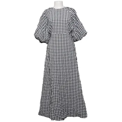 Maxikjole (Sort, Hvid) fra ASOS Design Elastan, Polyester