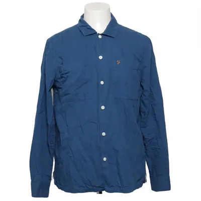 Chemise (Bleu) de Farah Coton, Lin