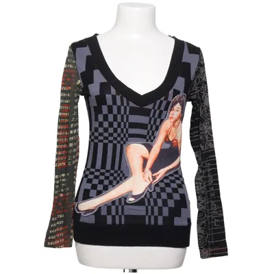 Topp (Svart, Grå, Flerfärgad) från Desigual Bomull, Viskos