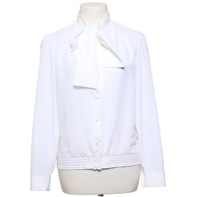 Sløjfebluse (Hvid) fra Oscar of Sweden Polyester