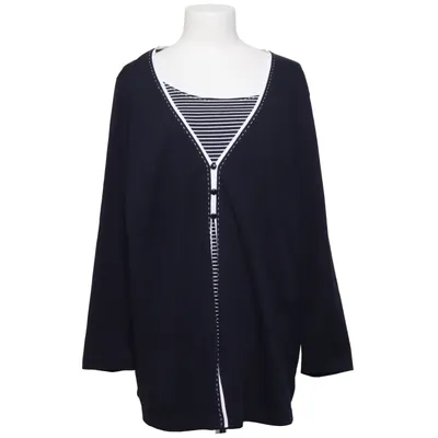 Cardigan (Bleu, Blanc) de Atelier Creation Coton, Polyester