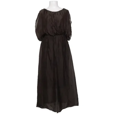 Kjole (Brun) fra Berg Elastan, Silke, Viscose