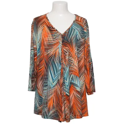 Blus (Orange, Blå, Flerfärgad) från Elisabeth Naeem Elastan, Polyester