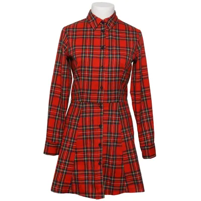 Skjortklänning (Röd, Flerfärgad) från Kontatto Elastan, Polyester, Viskos