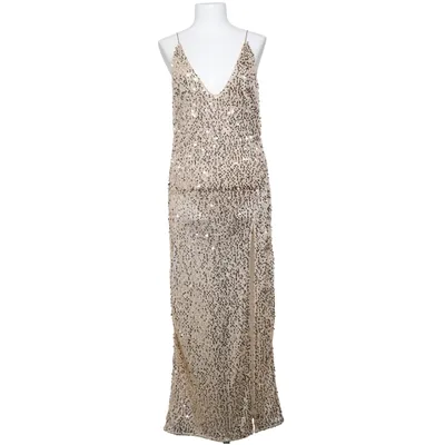 Aftenkjole (Guld) fra H&M Edition Elastan, Metallfiber, Polyamid, Polyester
