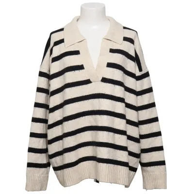 Strickpullover (Beige, Schwarz) von H&M Acryl, Polyester, Wolle