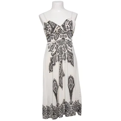 Maxi dress (White, Black) from Elissa Elastane, Polyester