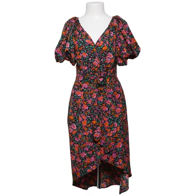 Wrap dress (Black, Multicolored) from Emery Rose Elastane, Polyester