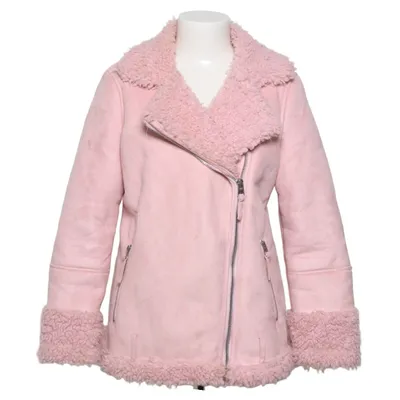 Shearling jas (Roze) van By Henry Holland Acryl, Polyester