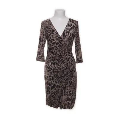 Wrap dress (Brown, Black) from Lonkel Elastane, Polyester