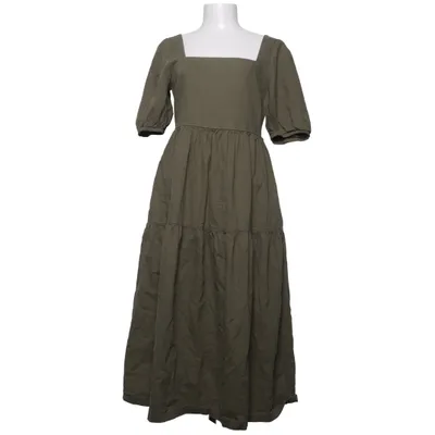 Robe longue (Vert) de Uniqlo Coton, Lin, Viscose