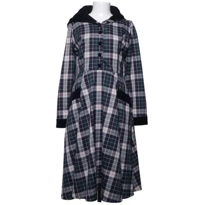 Huvklänning (Grön, Vit, Svart) från Collectif Vintage Polyester