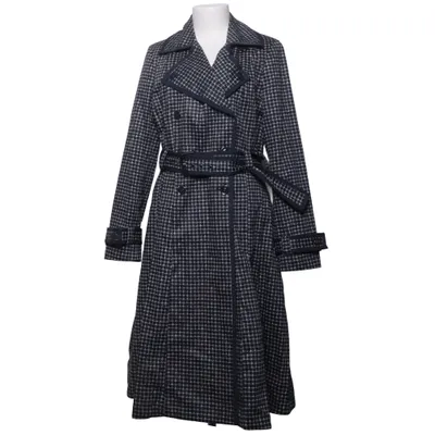 Coat (Black, White) from Jasper Conran Cotton, Polyester