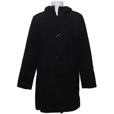 Manteau (Noir) de Viveca N Polyester, Laine
