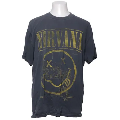 T-shirt (Grå, Gul) från Nirvana Bomull