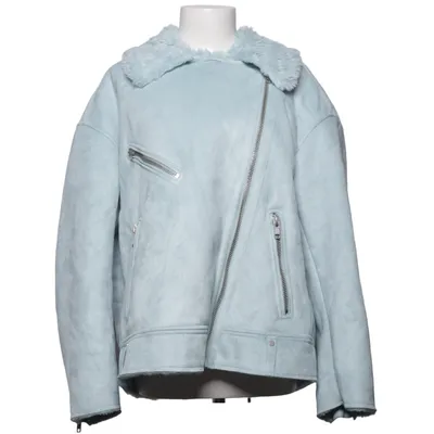 Shearling jas (Blauw) van Weekday Acryl, Polyester
