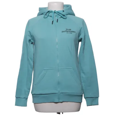Kapuzenpullover (Blau) von Peak Performance Baumwolle, Polyester