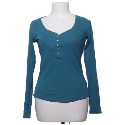 Henley T-shirt (Blå) fra L.O.G.G by H&M Bomuld, Elastan