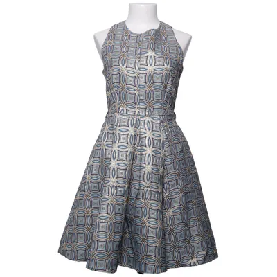 Klänning (Blå, Guldfärgad, Flerfärgad) från Closet London Elastan, Metallfiber, Polyester