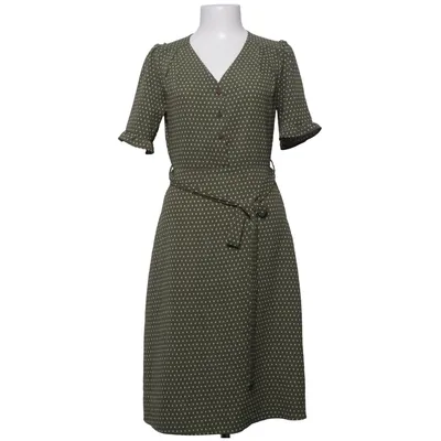 Wrap dress (Green, White) from Monteau Elastane, Polyester