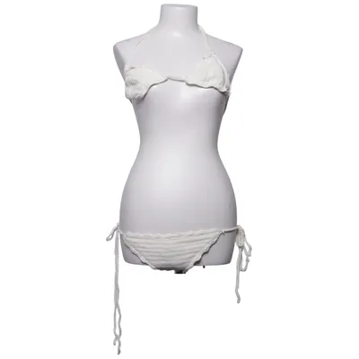 Bikini (White) from Frankies Bikinis Cotton, Elastane, Linen, Polyamide
