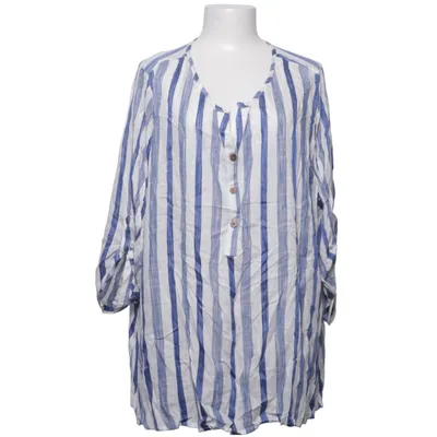 Blouse (Blauw, Wit) van Isolde Viscose