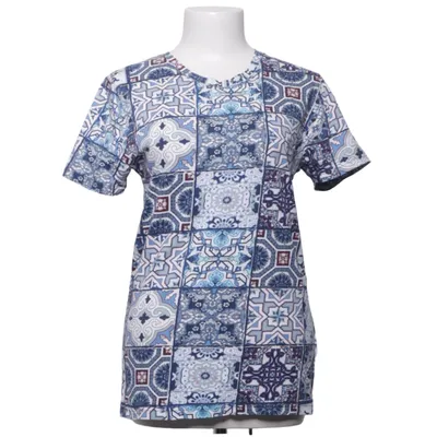 Top (Blue, White, Multicolored) from Smog Cotton
